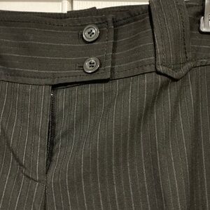 White House Black Market Black Lindsey Pinstriped Bootcut Leg Pants Size 6